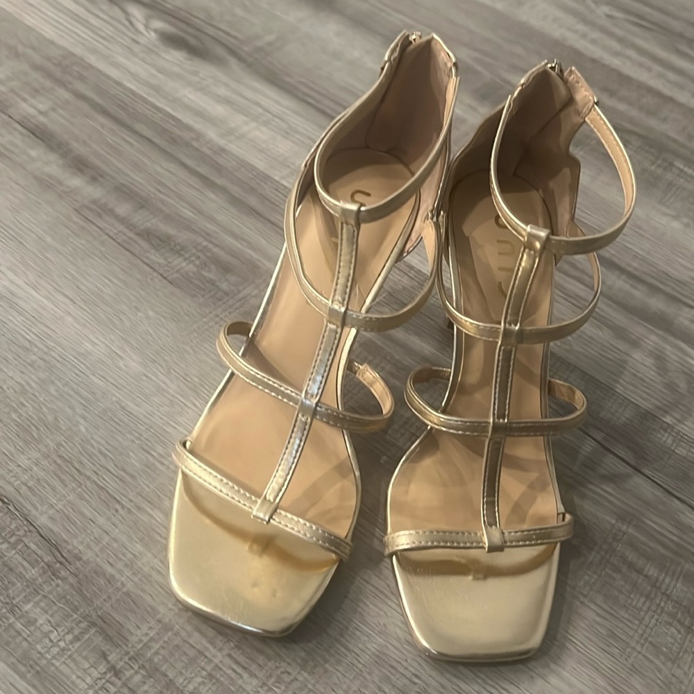 Metalic Gold Unisa Sandals.
